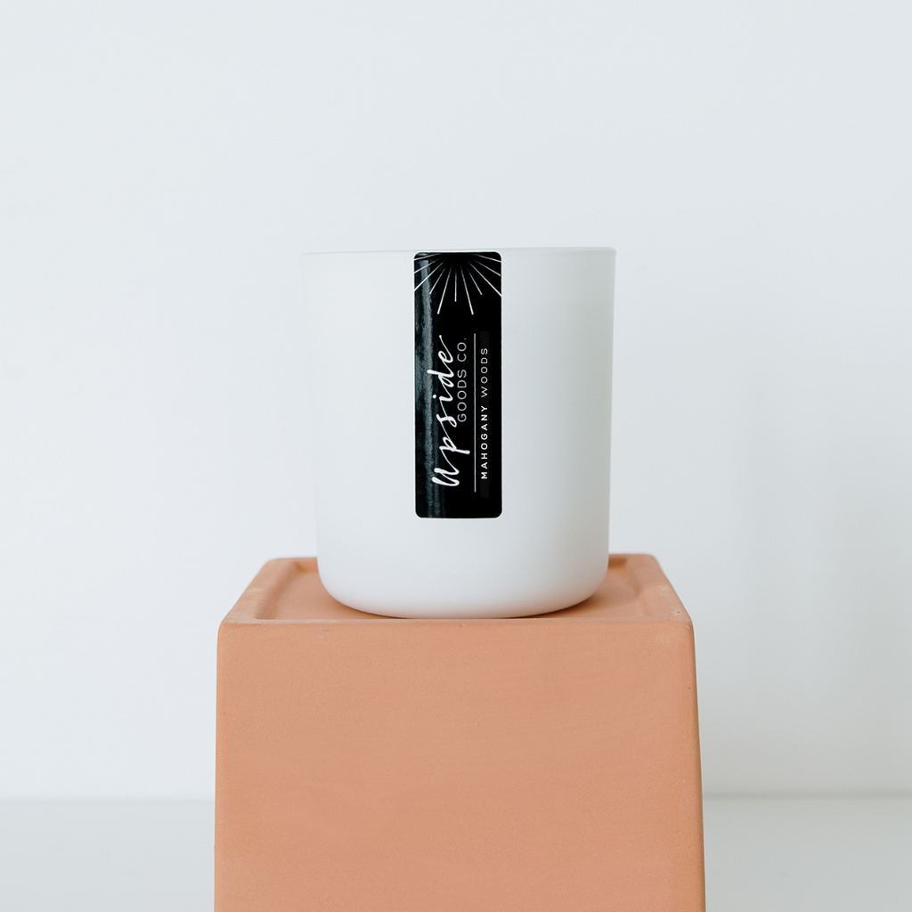 Mahogany Woods Candle | Upside Goods Co.