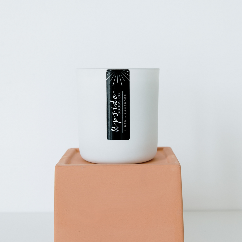 Linen + Lavender Candle | Upside Goods Co. 